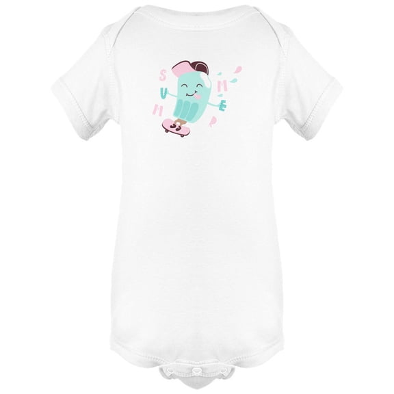 Summer Ice Cream Skating Bodysuit Infant -Image by Shutterstock,  Newborn