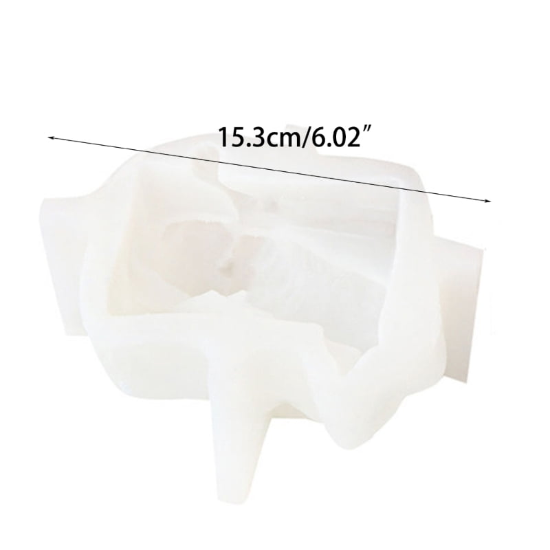 Zecic Candle Mould Resin Casting Molds DIY 3D Silicone Mould Geometric Candle Mold Silicone Mold Handicrafts for Candle Making