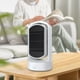 thumbnail image 1 of Calentador portátil, ventilador calefactor doméstico, 3 modos de ajuste, calefacción PTC, calentador de escritorio silencioso, calentador eléctrico Blanco BLESIY calentadores espaciales, 1 of 8