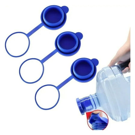 Heavy Duty 55mm Water Bottle (3 Pack) - Reinforced Design for 5 Gallon Jugs - Perfect for Office, Home & Camping Use