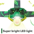 thumbnail image 6 of Skywin Kids Headlamp - 3 Pack, 2.8 x 2.9 x 2.7” Dinosaur Headlamp for Kids, Squeeze Mouth to Switch, Roaring Sound Dinosaur Head Lamp, with Adjustable Strap Kids Camping Hunting Gear,Kids Flashlights, 6 of 9