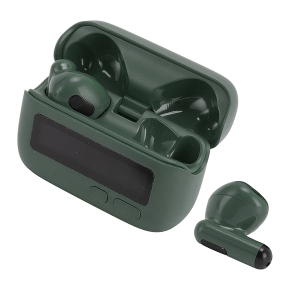BT 5.2 Earbuds, Retro Clock Display BB Machine Shaped ENC Noise Cancelling Earbuds, Portable Earphones for Sports, Gaming, Travel