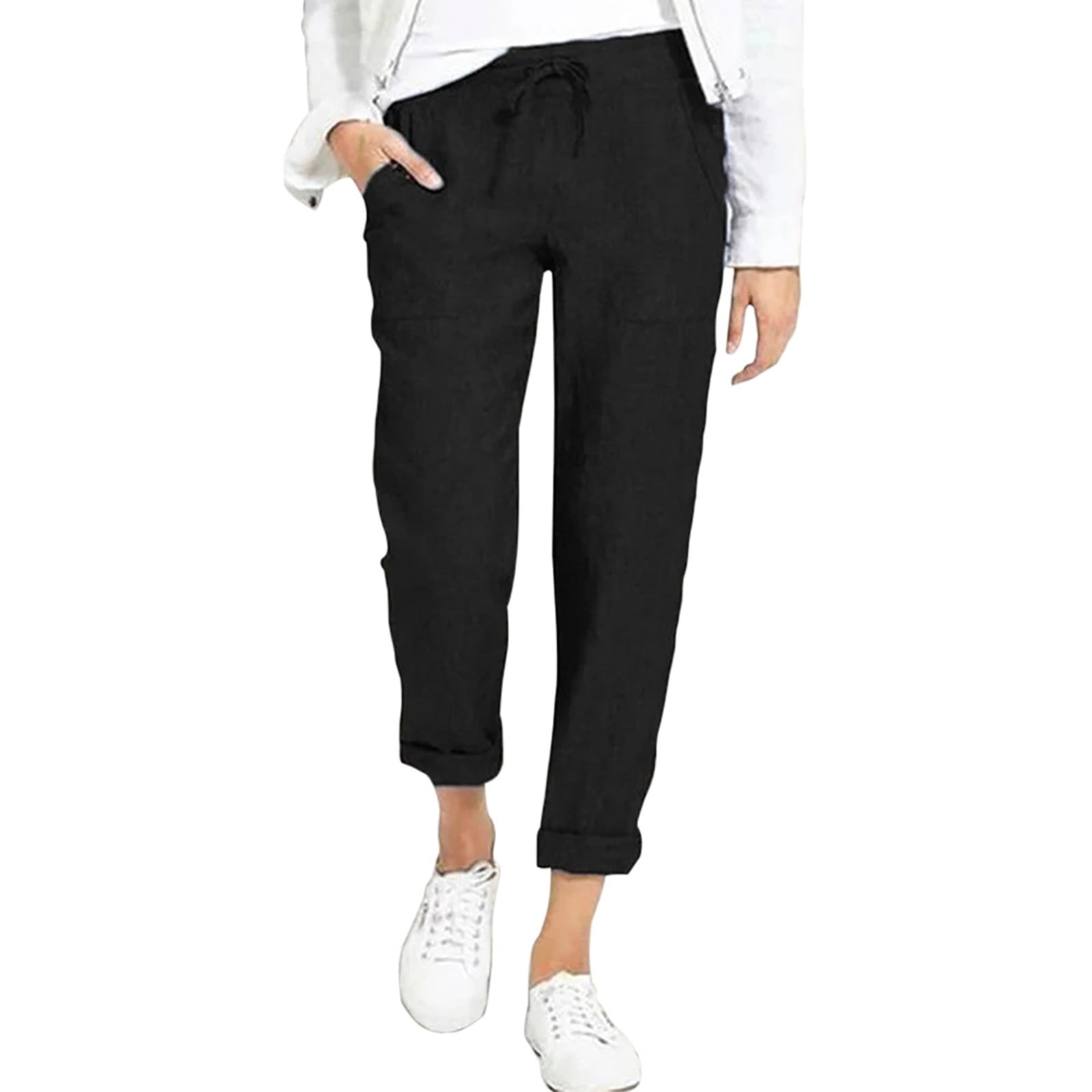 Akiihool Pants For Women Dressy Casual Women's Golf Pants with Pockets ...