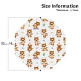 thumbnail image 2 of Honeii Tigers go in for Sports print Leather Coaster Set of 4, ideal for safeguarding your furniture from drinks spills and effortless cleanup-Octagon, 2 of 6