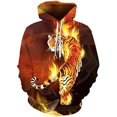 thumbnail image 1 of "Xishao Sudadera con Capucha De Llama Colorida para Hombre Y Mujer, Abrigo con Capucha 3D, Chaqueta Divertida Negra, Otoño E Invierno" Xishao ropa, 1 of 2