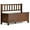 Brown, variant on Artisan SOLID WOOD 47 inch Wide Transitional Entryway Storage Bench in Russet Brown