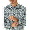 thumbnail image 5 of Wrangler Men's Long Sleeve 2 Pocket Plaid Woven Western Shirt, 5 of 5