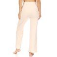 thumbnail image 3 of Heavy Double Soft Brush Knit Straight Leg Pants With Drawstrings  Pockets - Ivory, 3 of 4
