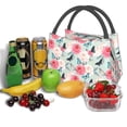 thumbnail image 3 of Easygdp Roses and Butterflies Bolsa de Almuerzo Insulada Reutilizable, Bolsa de Mano y Bandolera para Oficina, Trabajo, Viajes, 3 of 6