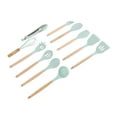 thumbnail image 4 of 11Pcs Kitchen Utensils Set Heat Resistant Seamless Design Non Stick Comfortable Touch Cooking Utensils Spatula Set for Home Light Green, 4 of 5