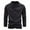 Dark Gray, variant on Men's Base Tshirts Mock Neck Long Sleeve Solid Color Tee Shirts Fall Winter Slim Fitted Undershirts with Chest Pocket