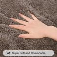 thumbnail image 3 of Juego de alfombras de baño HEBE de microfibra, 5 unidades, color café, 3 of 9