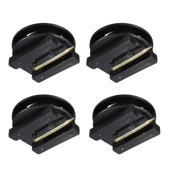 Easy-to-Install Car Floor Mat Holders Sleeves Versatile Black Fasteners for Securely Holding Floor Mats, 4Pcs
