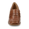 thumbnail image 6 of Journee Womens Malleah Loafer Style Stacked Heel Pumps, Widths Available, 6 of 8