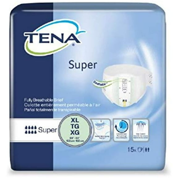 Tena 68011 Super Extra Large Briefs Maximum Absorbency 60/Case by TENA