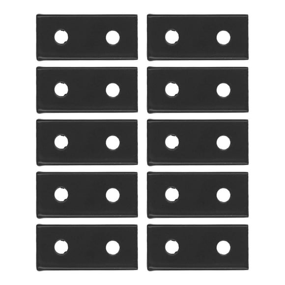 Flat Tie Plate, 10PCS Mending Plate Bracket Robust 2 Holes Aluminum Alloy  For Engineering Industry 1515,2020
