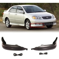 HOUGEET Front Bumper Sport Splitter Lips Spoiler Body Kit Lips Fit for 2003 2004 Toyota Corolla