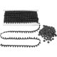 thumbnail image 1 of 20 Yards Braid Trim With Elastic Button Loops Black Buttonhole Tassel Fringe Lace Trim Wit, 1 of 5