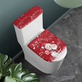thumbnail image 3 of HELLHERO Snowman and Music Toilet Lid Seat Cover Set Pack of 2 Polyester Fabric Easy Care for Women, 3 of 8