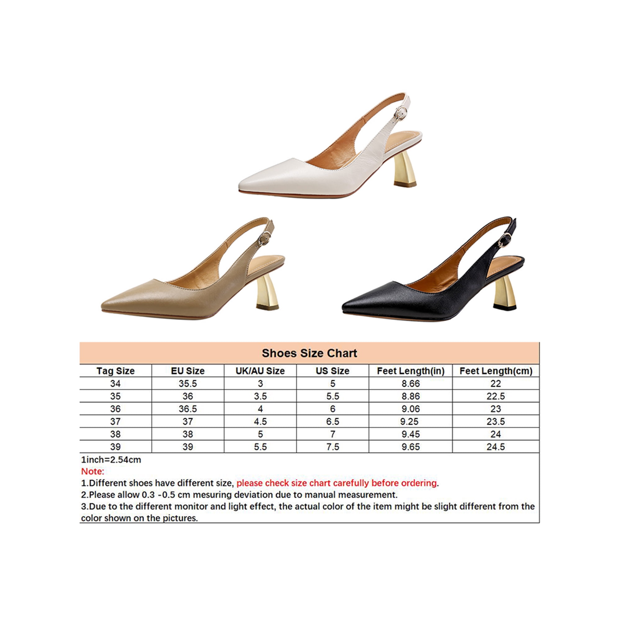 Ukap Womens Slingback Shoes Ankle Strap Heeled Sandals Pointed Toe Dress Sandal Women Pumps Chunky Heel High Heels White 7 White 7
