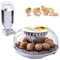 thumbnail image 2 of Egg Incubator 12 Eggs Fully Automatic Poultry Hatcher Machine with Humidity Display  Candler  Temperature Control, 2 of 12