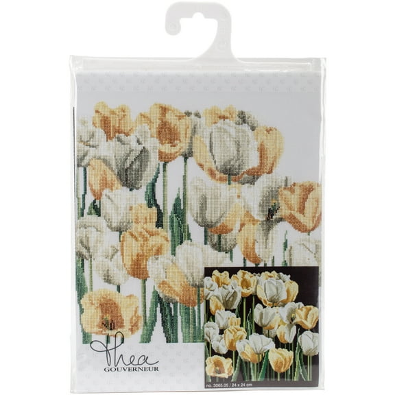 Thea Gouverneur Dutch Tulips Counted Cross-Stitch Kit