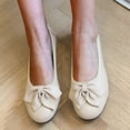 thumbnail image 2 of Sngxgn Flat Shoes Women Comfortable Slip on Women's Flats(Beige,39), 2 of 8