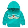 thumbnail image 1 of Sudadera Para Niños Pequeños Jersey Estampado Para Niños Suéter Para Niños Y Niñas Chaqueta De Papá Noel Sudadera Navideña De Manga Larga Verde Menta Odeerbi  LM103-1156, 1 of 8
