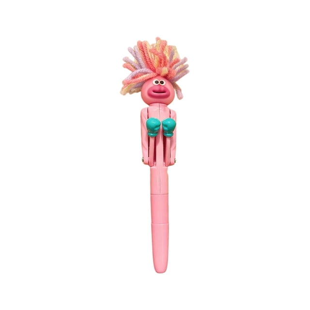 Yhmxh 1pc Funny Exploding Hair For Man Boxing Round Ballpoint Pen Student Highlooking Funny Birthday Gift 1.0mm Black Refill Knocks Big Mouth Knocks Pen Stationery Supplies Office Supplies