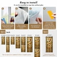 thumbnail image 6 of Window Privacy Film Vintage Bees Stained Glass Window Film Decorative Sun Block Window Cover Country Retro Animal Flowers Yellow Brown Window Clings Static Adhesive Sticker for Bathroom 17.7"x39.3", 6 of 7