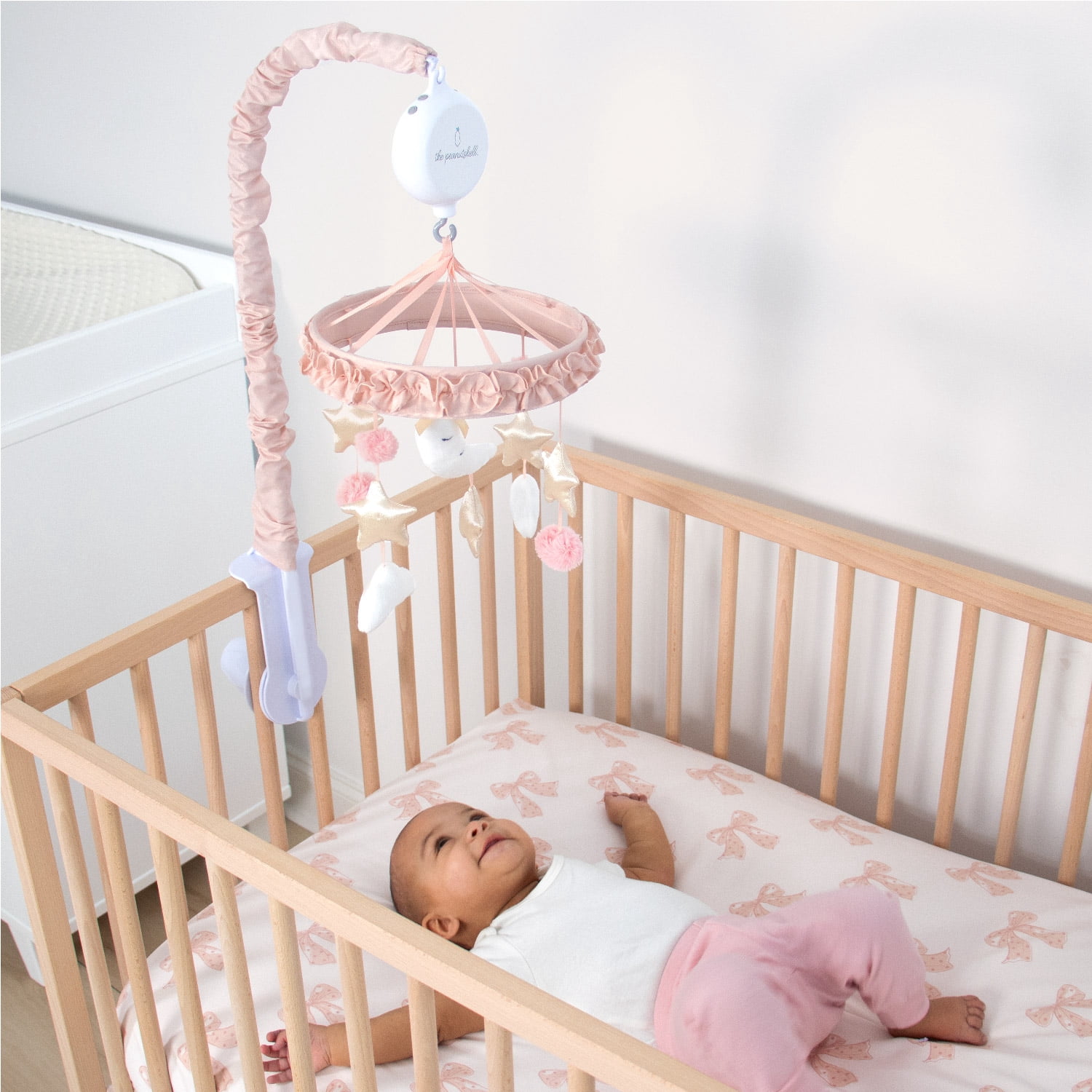 The Peanutshell Grace Celestial Musical Crib Mobile