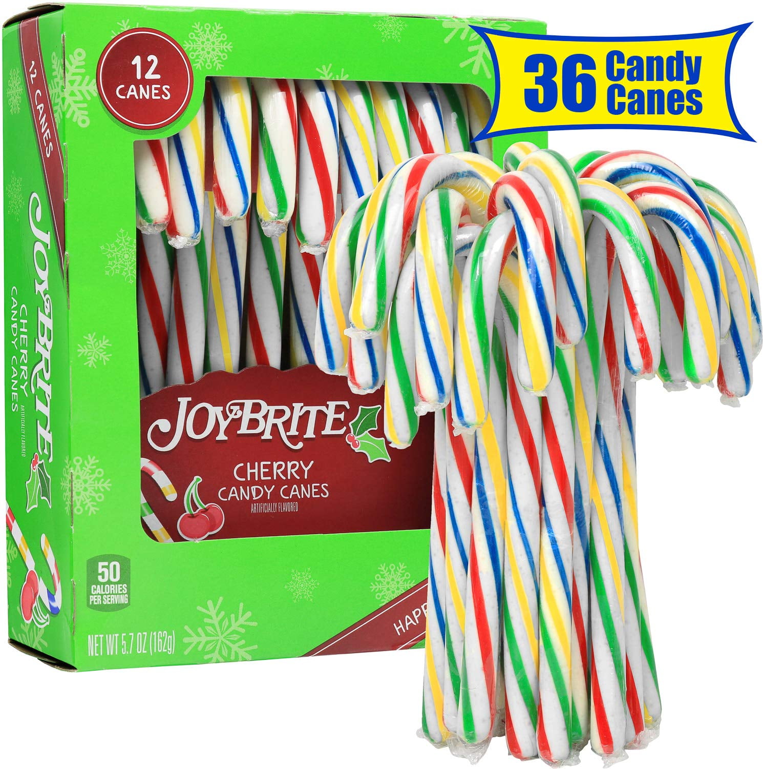 Greenco Candy Canes Individually Wrapped Cherry Flavored Candy Canes 3