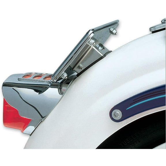 Kuryakyn 9165 Motorcycle Accent Accessory: Universal Laydown License Plate Holder for Harley-Davidson Motorcycles and Custom Applications, Chrome