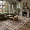 thumbnail image 2 of PureCozy 8'x10' Area Rugs for Living Room Bedroom Dining Room Farmhouse Office Oriental Washable Non Slip Vintage Traditional Large Brown Rugs Carpets, Red Brown, 2 of 5