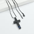 thumbnail image 6 of Cross with Birthstone Memorial Cremation Jewelry for Ashes Holder Urn Necklace for Ashes of Loved One Ashes Pendent for Ashes and Chain, 6 of 7