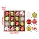 thumbnail image 4 of Bolas navideñas de plástico irrompibles | Juego de 16 bolas de purpurina galvanizadas con forma de pavo real para decorar el árbol y el hogar | Decoraciones navideñas seguras para niños, 4 of 7