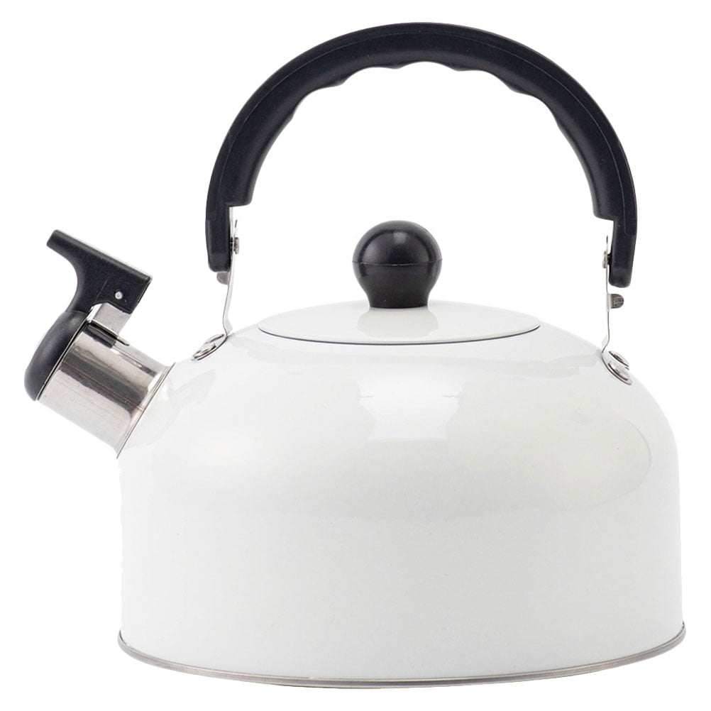 Teapot for Stovetop - VONIKI 3 Qt. Folding Whistling Tea Kettle Stovetop  Stainless Steel Water kettle Stylish Kettle With Anti-slip Handle Whistle