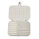thumbnail image 3 of Portable Travel Case, Display Storage Earring Holder Organizer PU Leather Compartment Large Capacity White  For Birthday ANGGREK Necklaces Storage Holder, 3 of 8