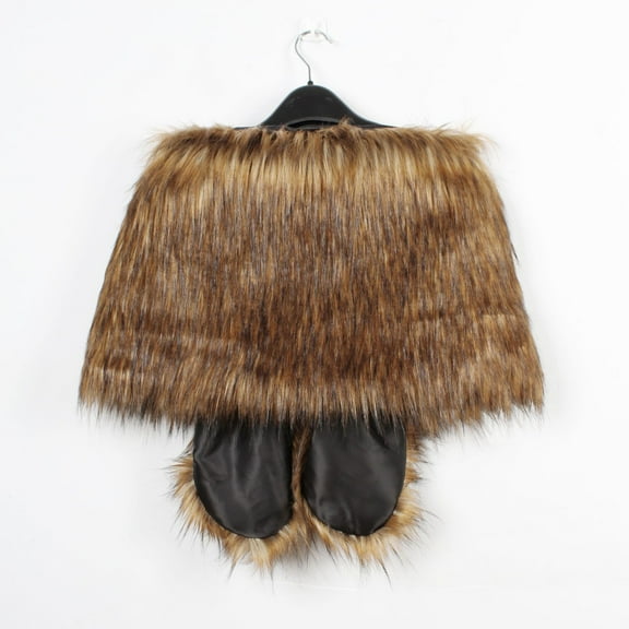 PMVFHDE Women's Pile Like Cape Shawl Winter Warm Soft Poncho Wrap, Solid Color Yarn Scarf for Women, Elegant Collared Vest for Cold Weather Khaki