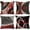 Abstract B, variant on Red Black Grey Abstract Throw Pillow Cover, 18 x 18 Red and Black Pillow Covers, Modern Geometric Decorative Throw Cushion Cover for Bedroom Couch Sofa Living Room Decor Set of 4