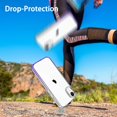 thumbnail image 6 of Compatiable with iPhone XR Case Clear, Transparent Shockproof Phone Case, Slim Anti-Scratch Hard PC Back Protective Cover Bumper, Gradient Purple, 6 of 12