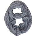 thumbnail image 1 of Peach Couture Charming Classic Knit Chevron Infinity Loop Scarves Dark Grey Zigzag, 1 of 2