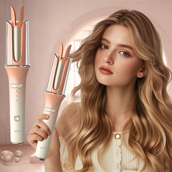 Automatic Curling Iron Barrel For All Hair Types Easy-to-use Curling Wand Long-lasting Salon-quality Curls And Waves