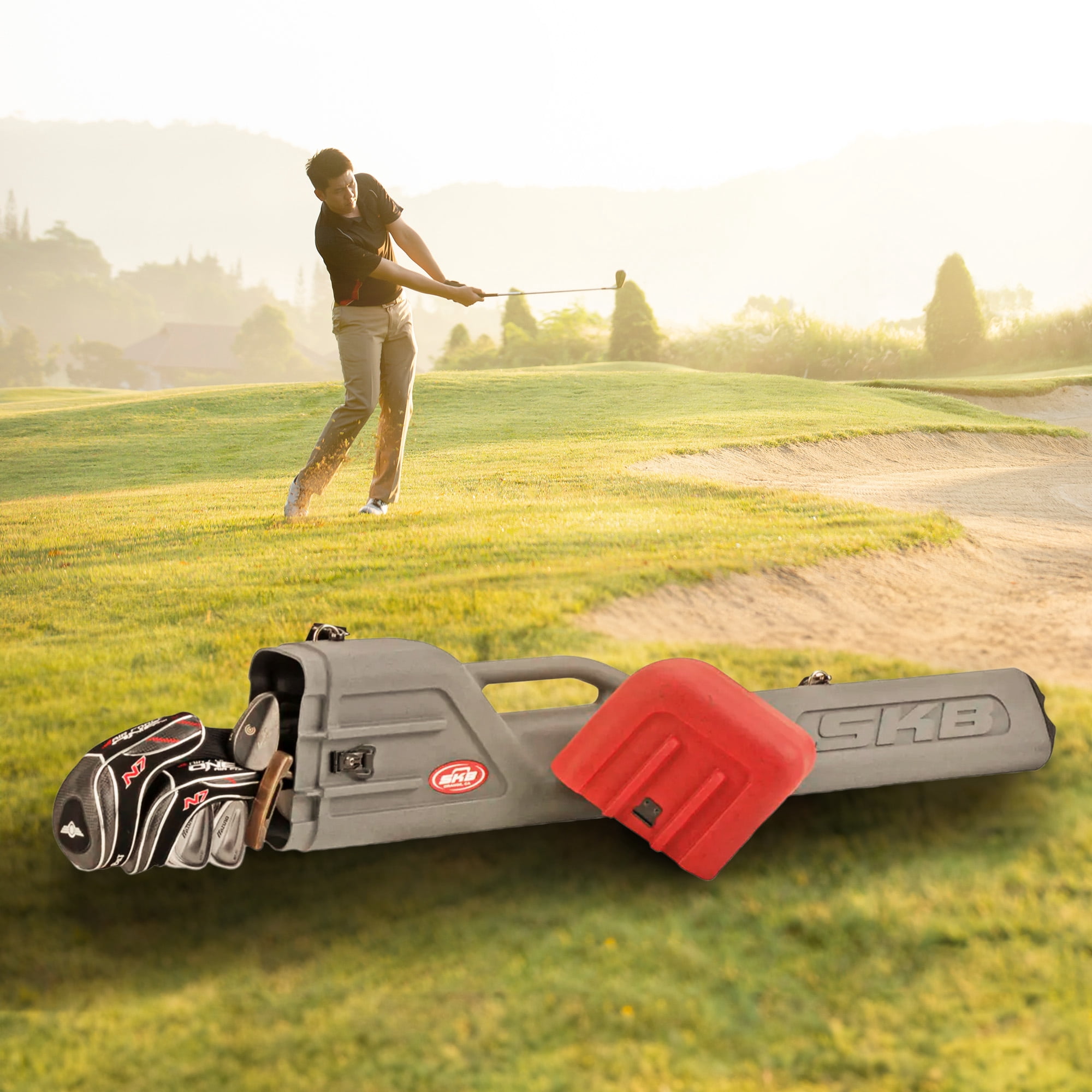 SKB Cases Lightweight Hard Plastic Roto Golf Club Airline Travel Case