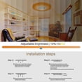 thumbnail image 4 of Led Ceiling Light, 24w Ceiling Lamp With Remote Control Bluetooth Speaker, Rgb Living Room Lamp, 4 of 5