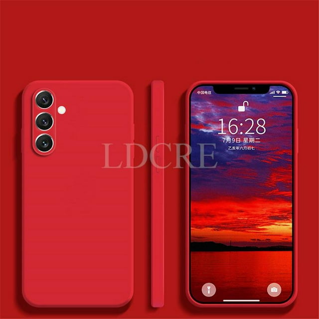 Funda de silicona líquida para Samsung Galaxy A54, carcasa protectora de TPU para Samsung A54, M54, M14, A34, A24, A53, A14, A04E, A04, A04S, A23, A33 Fivean unisex