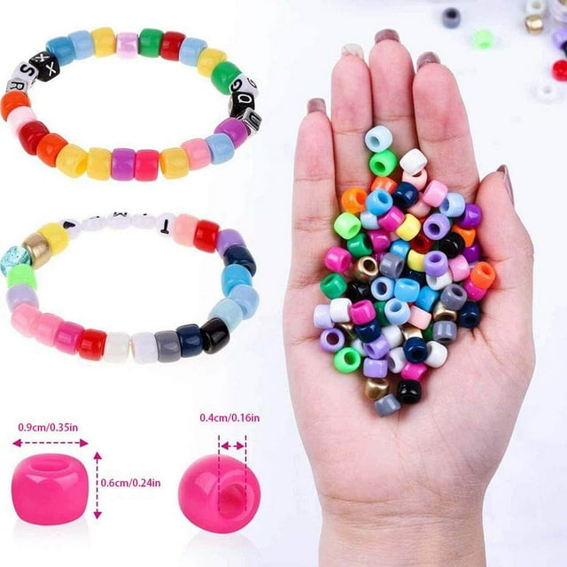 Maoww Bracelet DIY Beads Kit Prop Multipurpose Handicraft Accessories Colorful Bracelets Bead Jewelry Making Set Props