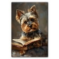 thumbnail image 3 of Yorkshire Terrier Decor Poster Unframe, Yorkshire Terrier Dog Canvas Wall Art, Dog Reading Book Canvas Print Painting Poster Wall Decor Dog Lovers Gifts, 3 of 6