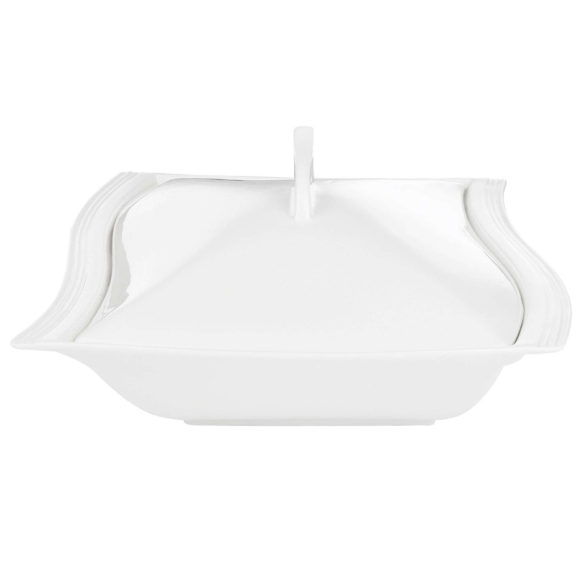 MALACASA Series Blance 1-Piece 10.75 White Soup Pot Soup Bowl