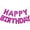 Hot Pink, variant on Purple  Happy Birthday Balloon Banner, 16 Inch Foil Mylar Happy Birthday Balloons Letters,  Happy Birthday Sign,  and Purple Birthday Decorations for Women and Girls